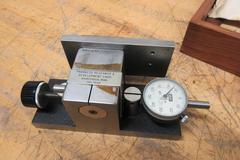 Repco Inc, Angle Dial Adjustable Sine Bar with Lufkin .001" Dial Travel Indicator and Instruction Booklet