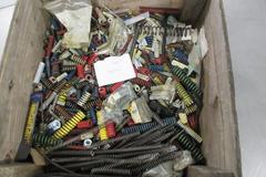 Mold and Die Assorted Springs, Punches, Pins and Other Hardware, Small Crate Full