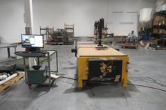 CAMaster Stinger X3 SR-48 CNC Router, 4 Zone Hurricane Vacuum Table System, Main Spindle and 2 Sub Spindles