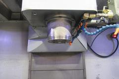 Haas VF-5/40 CNC Vertical Machining Center, 10K RPM, 24 ATC, Thru Spindle Coolant, Probing, 4th Axis Drive, 2 Speed Gearbox