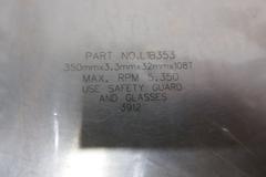 FS Tool Carbide Tipped Cut-Off Saw Non-Ferrous Blades (2) 14" x 30mm x 100T **One New, One Slight Use**, (1) 350mm x 32mm x 108T **New**