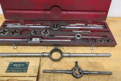 Tap and Die Sets with Assorted Handles in Cases