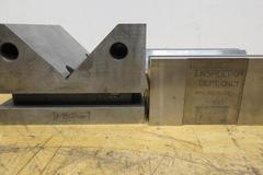 V-Blocks Precision Ground (2pcs) Larger Sizes, (1) 90 x 70 x 125mm, (1) Fowler 6" x 6" x 4" with Mounting Holes