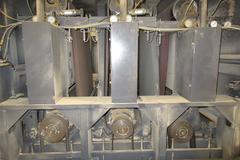 Time Savers 4300 Series Triple Head 52" Wide Belt Conveyor Feed Sanding Machine, Model 4331-45-001
