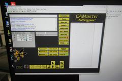 CAMaster Stinger X3 SR-48 CNC Router, 4 Zone Hurricane Vacuum Table System, Main Spindle and 2 Sub Spindles