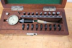Small Hole Dial Bore Gages, (1) Diatest .165" - .394" with Setting Rings, (1) Scherr Tumico Approx .225" - .325", Both In Wood Cases