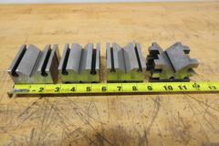 Vee Blocks (5) Assorted Sizes, (1) Steel Rectrangle 5" x 2.5" x 2", (1) 1-2-3 Block, All Precision Ground