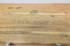 Changda .501" - .625" and .626" - .750" Minus Pin Gage Sets in Wooden Cases, ***All New Pins Still Wrapped***