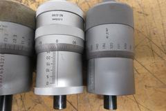 Precision Micrometer Heads (7pcs), 0-1" and 0-50mm Ranges, Starrett, Mitutoyo, Scherr Tumico and Other