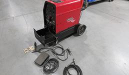 Lincoln Electric Precision TIG 225 TIG Welder on Rolling Base, 230V Single Phase with Accessories