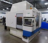 Daewoo DMV-400 CNC Vertical Machining Center with Automatic Pallet Changer, Fanuc 18, 30 ATC, Thru Spindle Coolant