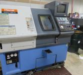 Mazak Quick Turn 10 CNC Turning Center with Mazatrol T-Plus CNC Control, 12 Tools, Tool Eye, Tailstock, Conveyor