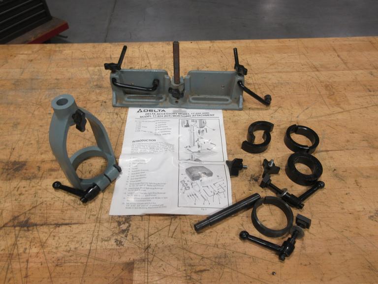 Delta Drill 17-935 and Model 17-924 Mortising Kit Attachment with Instruction Booklet