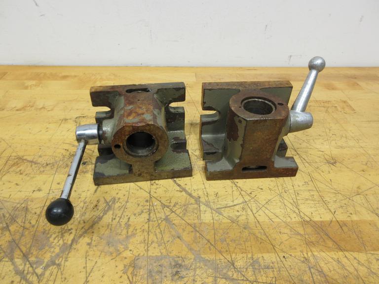 5C Collet Closer Fixtures (2pcs), Vertical or Horizontal Mount, Manual Lever Closing