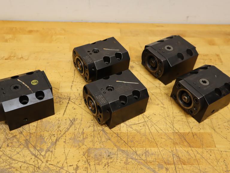 Kennametal KM-LOC Mori 35mm x 76mm Bolt On Tool Block, (5 Holders) Uses KM50 Quick Change Tool Heads