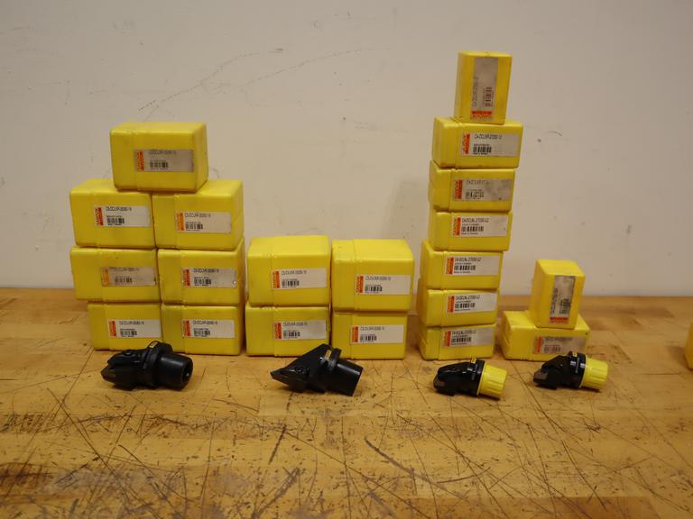 Sandvik C5 & C4 Capto Mount Quick Change Inserted Boring Bar Heads (23pcs)  *** Most New In Package, Some with Minor Use***