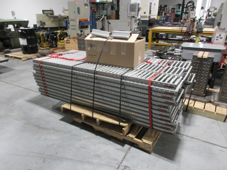 Engineered Products Selectrak Roller Conveyor Sections and Mounting Brackets,  Can Be Mounted On Pallet Racking
