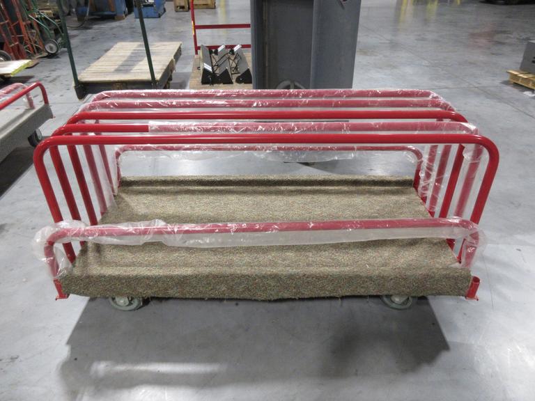 Rolling Panel Cart with Adjustable Dividers