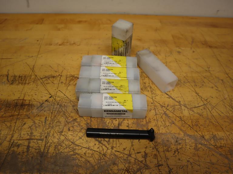 Kennametal 1039607 .700" Dia 45 Deg 2Fl Lead Inserted End Mill (5pcs) ***Unused, New***