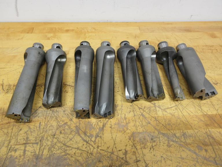 Komet Inserted Drill Bodies with ABS63 Quick Mount Shanks, (8pcs) Assorted Sizes 1.24" - 2.536"