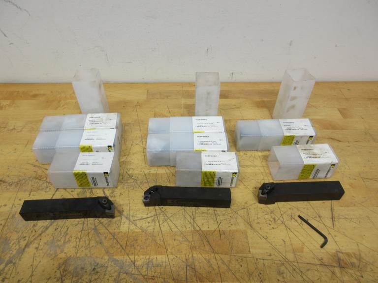 Kennametal 1x1" Turning Tool Holders, (8pcs) D-Clamping 6" OAL Assorted Types ***New In Packages***