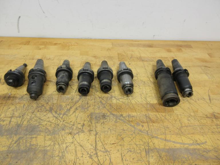 CAT40 & BT40 Tool Holders, (2) CAT40 Tap Collet Holders, (4) BT40 Tap Collet Holders, (2) BT40 Thread On Shell Mill Holders