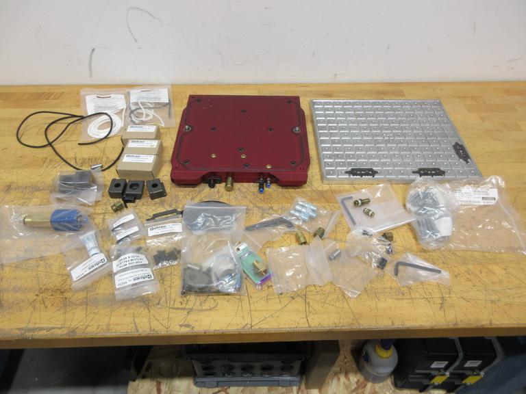 Mitee-Bite Vacmagic VM300, 300mm Vacuum Base Plate with 12" x 14" Quick Change Aluminum Top Plate and Fittings, Accessories