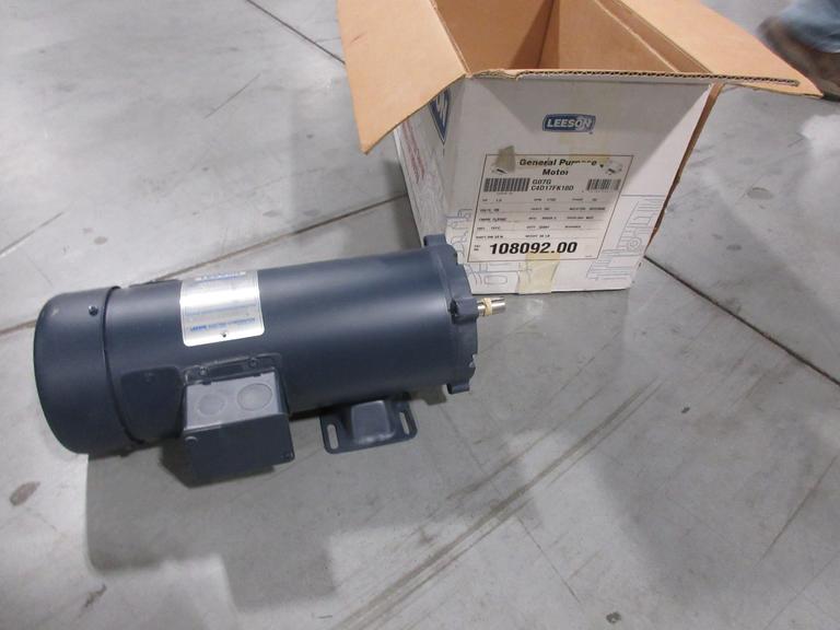 Leeson C4D17FK10D General Purpose DC Motor, ***New In Box, Never Used***