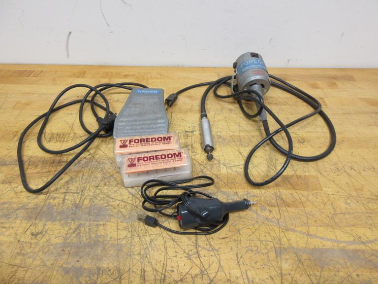 Foredom Series CC Electric Rotary Tool with Foot Pedal and Bits, Electric Engraving Tool