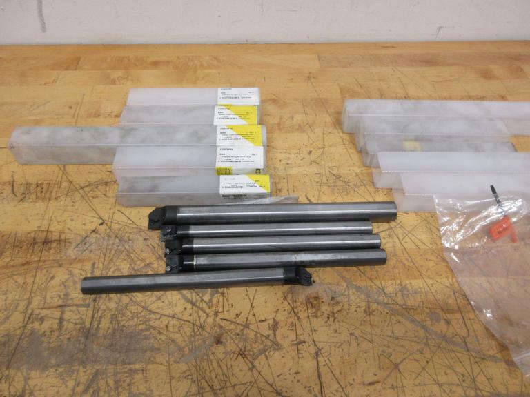 Kennametal Carbide Shank Boring Bars Coolant Through (5pcs), (4) 3/4" and (1) 1" Shank  *** All Appear Unused***
