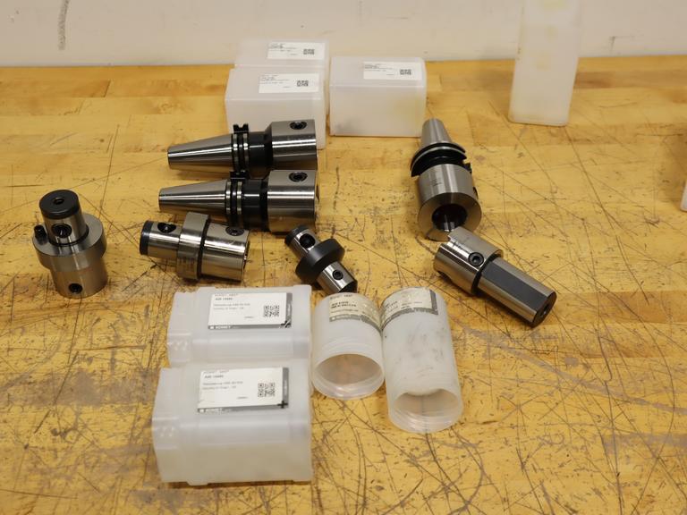 Komet A52 10160 CAT40 ABS63 Modular Tool Holders (3pcs) with Assorted ABS Adapters ***All New in Packages***