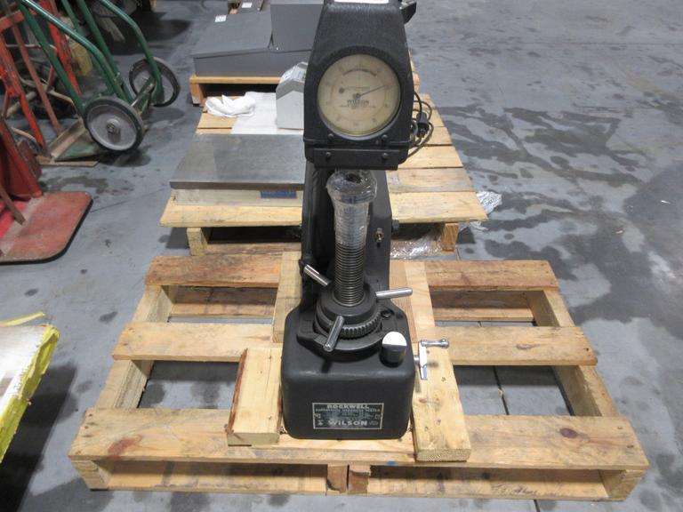 Rockwell Model 3 YS Superficial Hardness Tester with Weights and Anvil Attachments