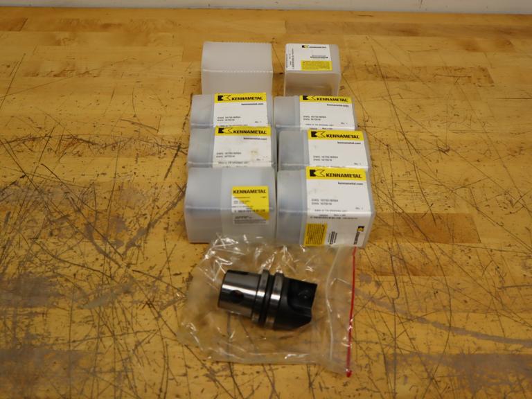 Kennametal DWG 1075516R04 KM50 # 2 Grooving Heads (7pcs), Fit on KM-LOC Quick Change Tool Holders *** All New In Packages***