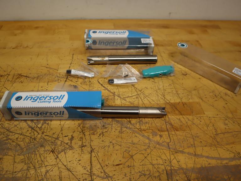 Ingersoll Indexable Square-Shoulder End Mill: 1TJ1F-10057S1R01, 8.13 mm Max Depth of Cut, 1" Dia Cylindrical Shank (2pcs) ***New In Packages***