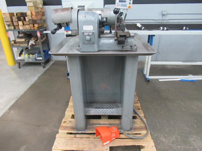 Hardinge HSL-5C Speed Lathe, Production Cross Slide, Lever Collet Closer, Metal Base