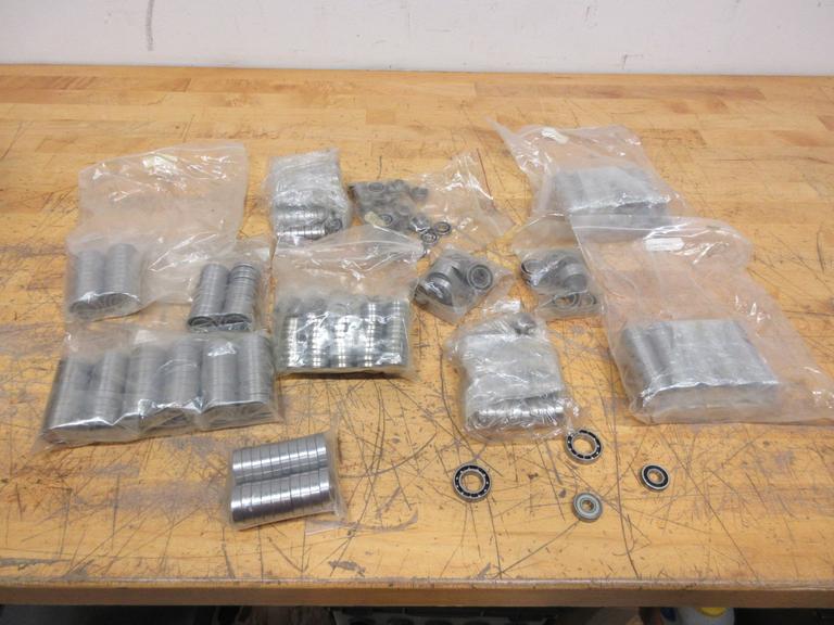 Roller Bearings, Many Dozens New in Bags, Non-Sealed, 3 Sizes Maybe Others (1.18" x .672" x .275"), (.875" x .375" x .217"), (.865" x .317" x .275")