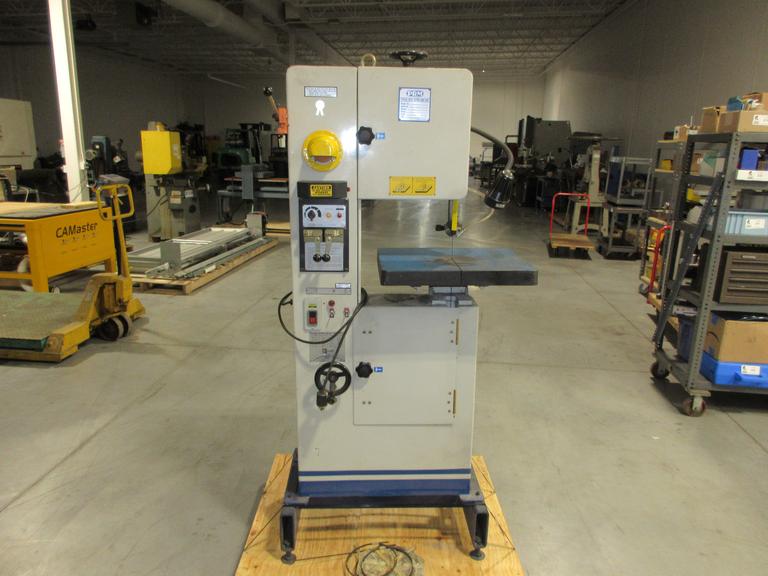 PRM RF66KB30, 7" x 12" Vertical Metal Cutting Band Saw, Variable Speed with Blade Welder/Cutter/Grinder, 110V Single Phase