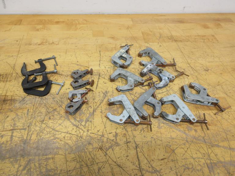 Kant Twist Clamps, (8) 2" Clamps, (4) 1" Clamps with (3) 1" C-Clamps