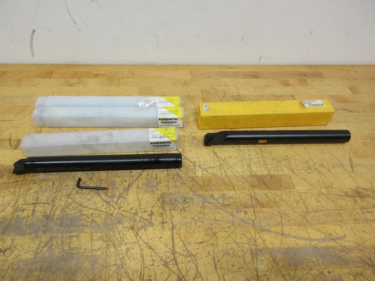 Kennametal/Sandvik 1.25"  x 14" Top Notching Inserted Boring Bars, (3) Kennametal A20-NER3, (1) Sandvik SI-CTLHOR-10143