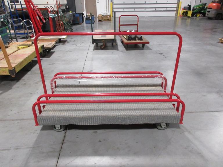 Rolling Panel Cart with Adjustable Dividers