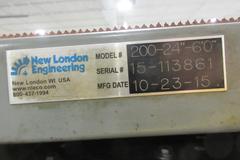 New London Engineering Adjustable Height, Motorized Conveyor Belt 24" x 72"