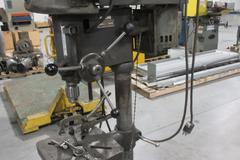 Atlas Model 1060 15" Drill Press On Shop Made Portable Stand with Screw Down Leveling Feet, 115/230 V Single Phase