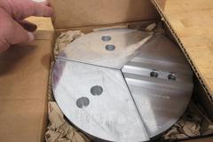 3-Jaw Chuck 1.5mm x 60 Deg Serrated Aluminum Pie Jaws (2 Sets), and Steel Jaws (1) Set