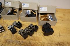 Schunk BWTJ-K210-14 Serrated Cam Lock Hard Jaws for 3-Jaw Chucks (3) Sets with Multilple Sets of Replaceable Steel Jaws Short and Tall