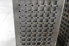  500mm Pallet (2pcs), 16" x 16" Square Tombstone with Mounting Grid of Pin and Threaded Holes, Pocketed to Lighten