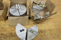 6" 3-Jaw Chuck Serrated Aluminum Pie Jaw Sets, (4 sets) New Unused, 6-RKT-4205A