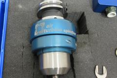 Air Turbine Spindle, CAT40 DT Series High Speed Air Spindle in Protective Case with Tubing and Regulator