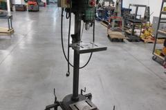Powermatic Model 1150 15" Drill Press on Portable Rolling Stand, Wired Through Emerson VFD 120V Single Phase