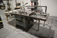 Tannewitz XJS Sliding Table Saw with 0-45 Degree Blade Tilt, 16" Blade and Accessories