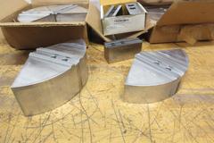 3-Jaw Chuck 1.5mm x 60 Deg Serrated Aluminum Pie Jaws (2 Sets), and Steel Jaws (1) Set